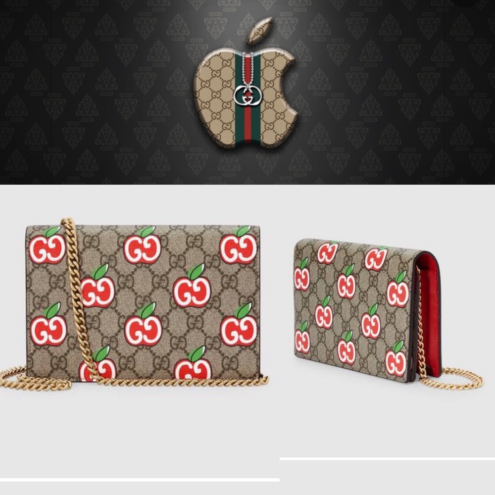 NEW!💕Gucci Beige card chain Gucci GG 🍎 - Picture 1 of 10